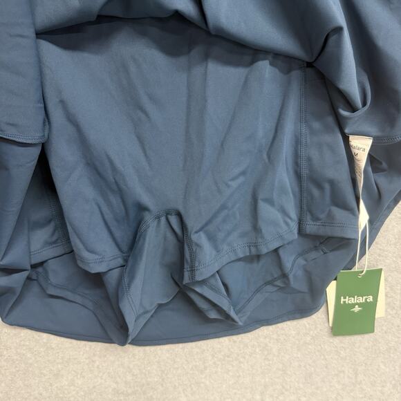 Halara Softlyzero Romper Skort Pockets Cool Touch Blue Medium NEW NWT - Picture 6 of 8